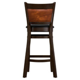 Premium Benson Padded Back Wood Bar Stool19cfcd03127697856e