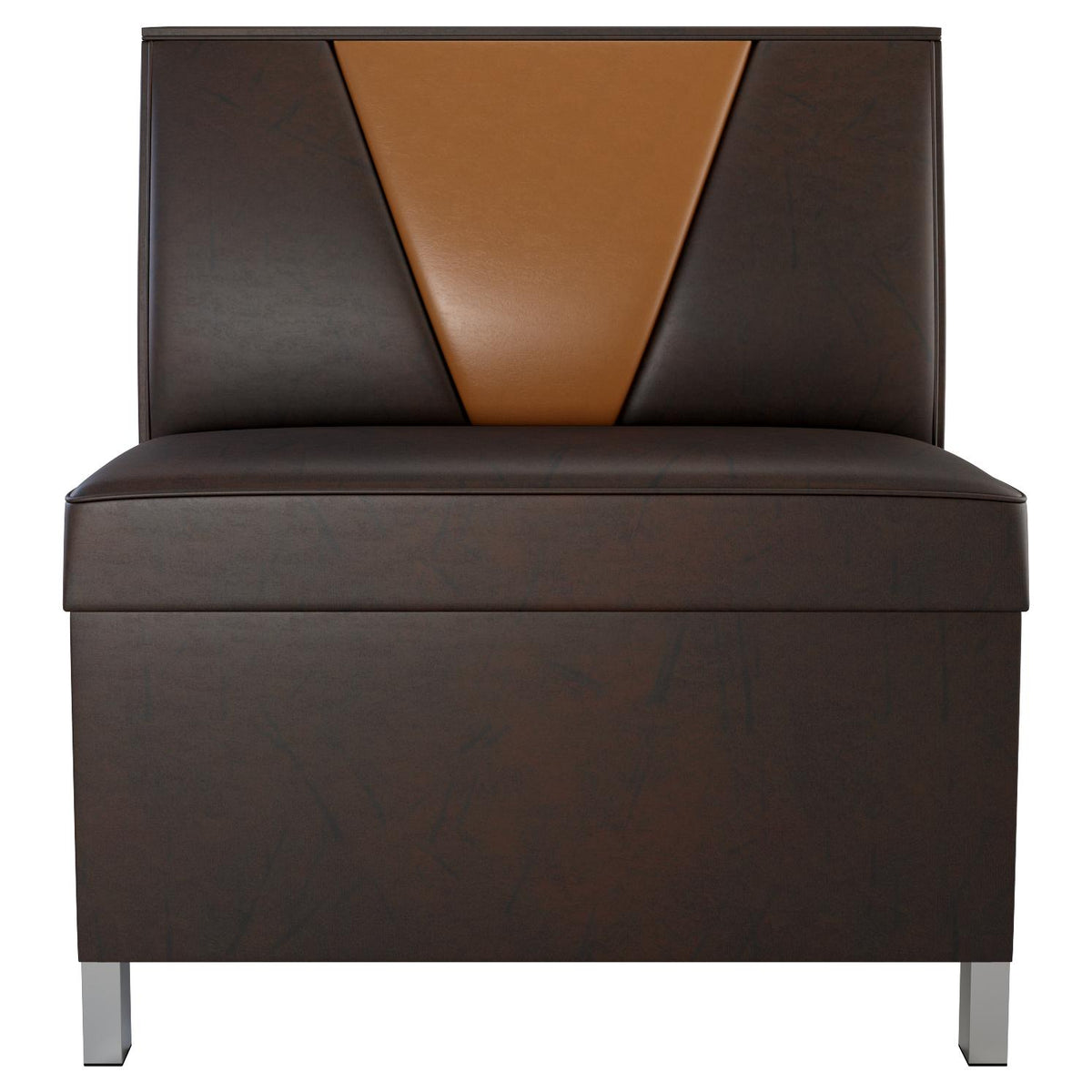 V Shape Back Restaurant Booth with Metal Legs - Bar Height19f907d8ce23558152