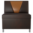 V Shape Back Restaurant Booth with Metal Legs - Bar Height19f907d8ce23558152