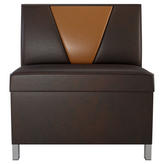 V Shape Back Restaurant Booth with Metal Legs - Bar Height19f907d8ce23558152