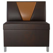 V Shape Back Restaurant Booth with Metal Legs - Bar Height19f907d8ce23558152