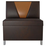 V Shape Back Restaurant Booth with Metal Legs - Bar Height19f907d8ce23558152