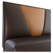 V Shape Back Restaurant Booth with Metal Legs - Bar Height19f907d8ce249c6148
