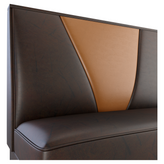 V Shape Back Restaurant Booth with Metal Legs - Bar Height19f907d8ce249c6148
