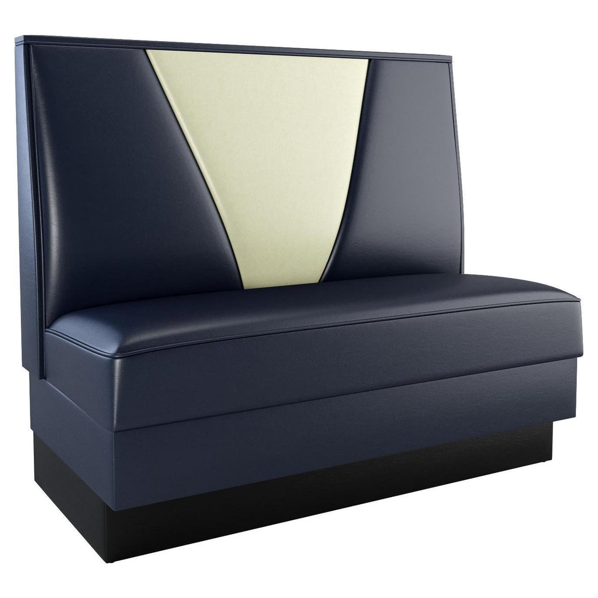 V Back Booth V Shape Back Booth with Padded Base – Restaurant Furniture Plus