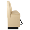 V Shape Back Restaurant Booth with Padded Base - Bar Height19f907f8ea417f4438