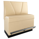 V Shape Back Restaurant Booth with Padded Base - Bar Height19f907f8ea467d30e1