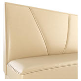 V Shape Back Restaurant Booth with Padded Base - Bar Height19f907f8ea44a59b83