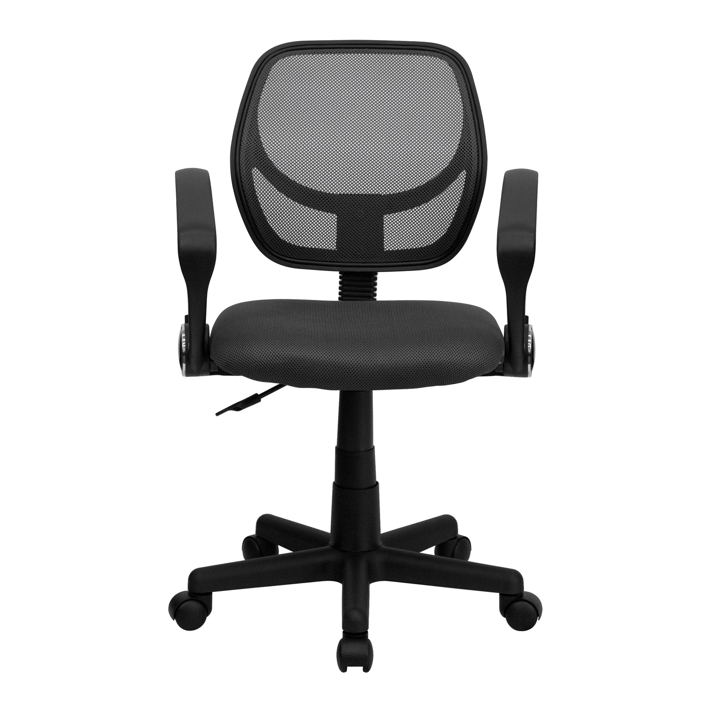 Neri Low Back Gray Mesh Swivel Task Office Chair with Arms