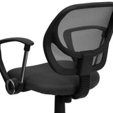 Neri Low Back Gray Mesh Swivel Task Office Chair with Arms
