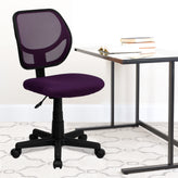 Neri Low Back Purple Mesh Swivel Task Office Chair