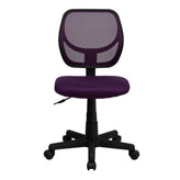 Neri Low Back Purple Mesh Swivel Task Office Chair