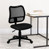 Alber Mid-Back Black Mesh Swivel Task Office Chair
