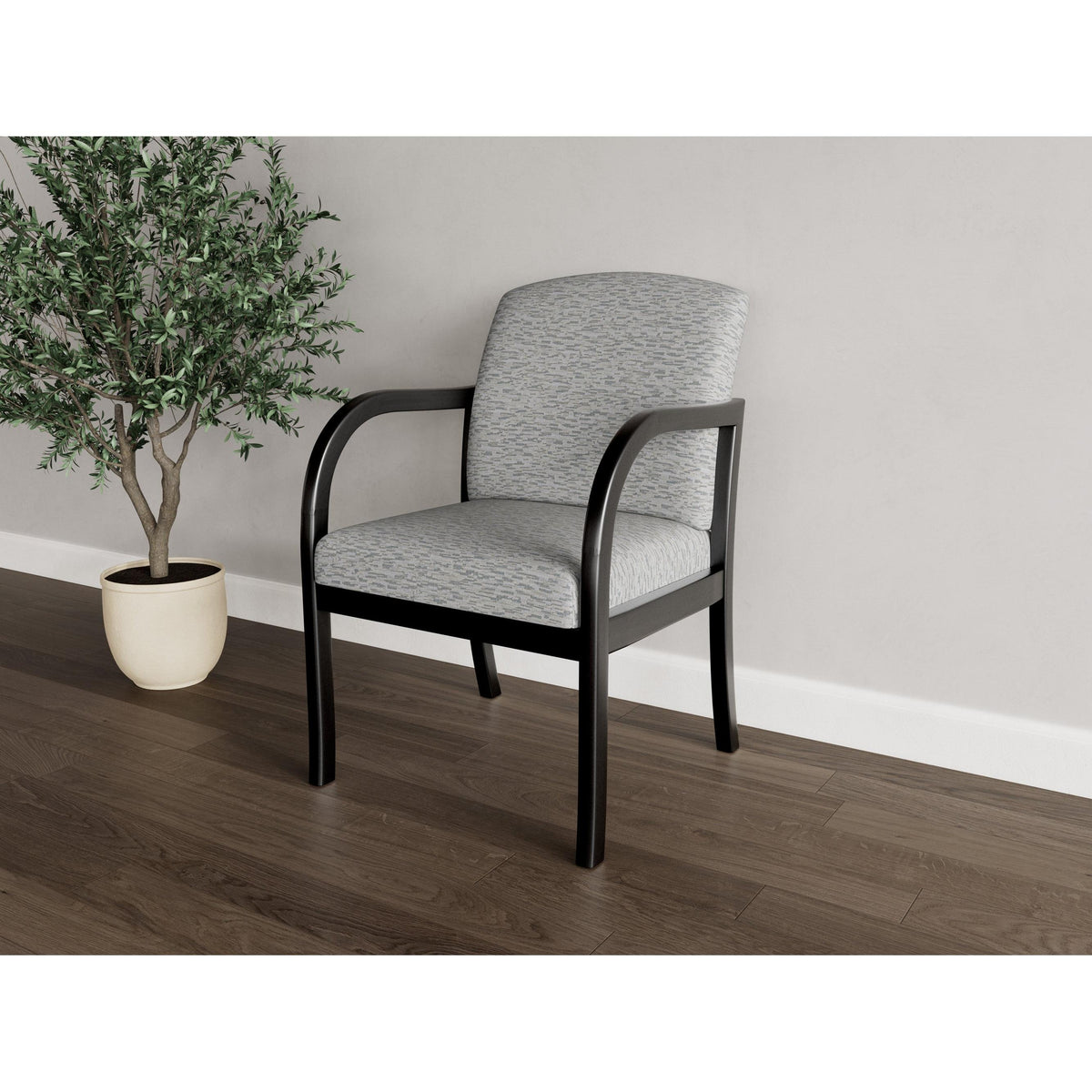 Weston Waiting Reception Guest Chair Wood Frame