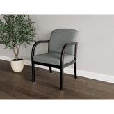 Weston Waiting Reception Guest Chair Wood Frame