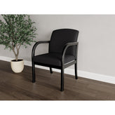 Weston Waiting Reception Guest Chair Wood Frame