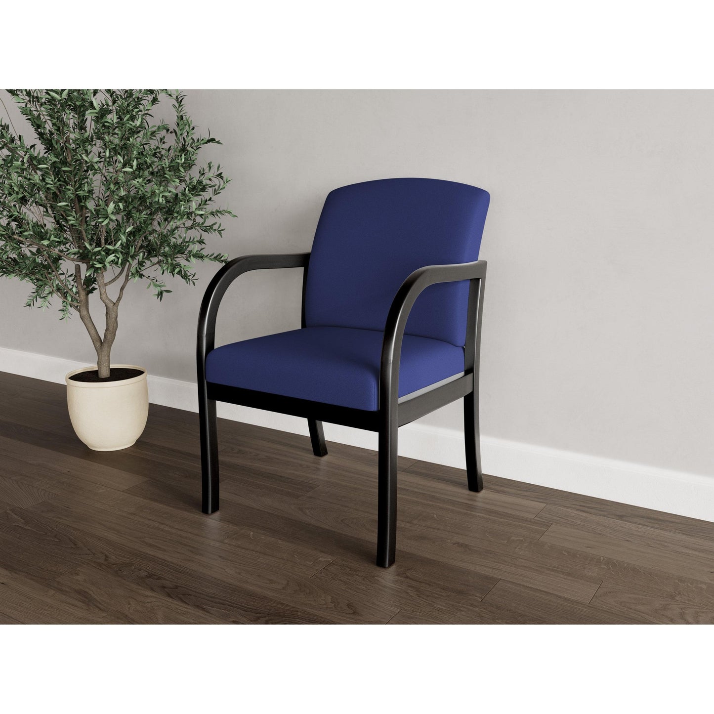 Weston Waiting Reception Guest Chair Wood Frame