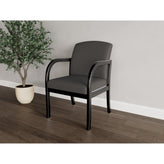 Weston Waiting Reception Guest Chair Wood Frame