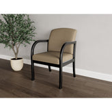 Weston Waiting Reception Guest Chair Wood Frame