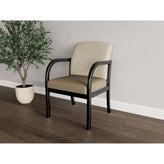 Weston Waiting Reception Guest Chair Wood Frame