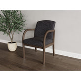 Weston Waiting Reception Guest Chair Wood Frame
