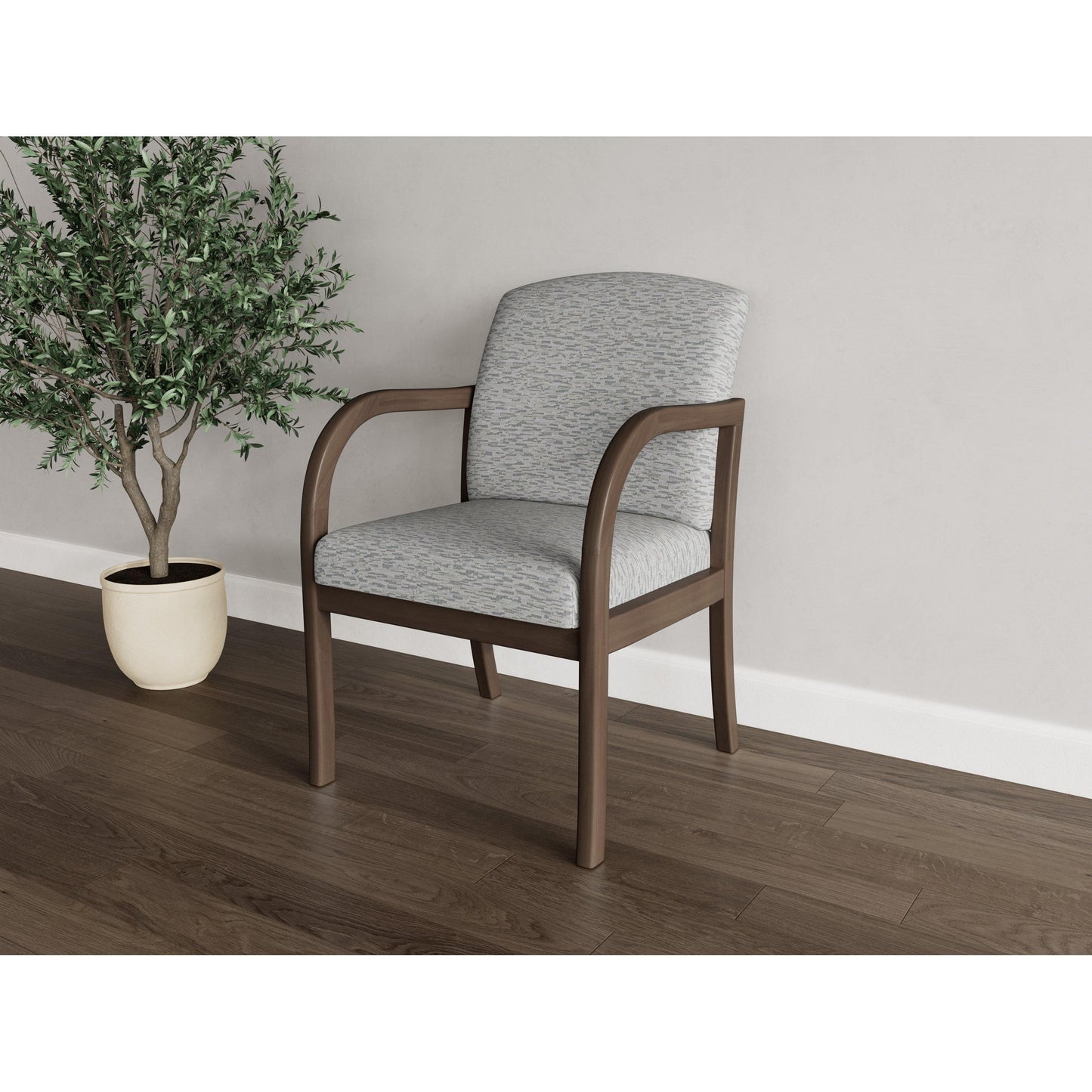 Weston Waiting Reception Guest Chair Wood Frame