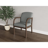 Weston Waiting Reception Guest Chair Wood Frame