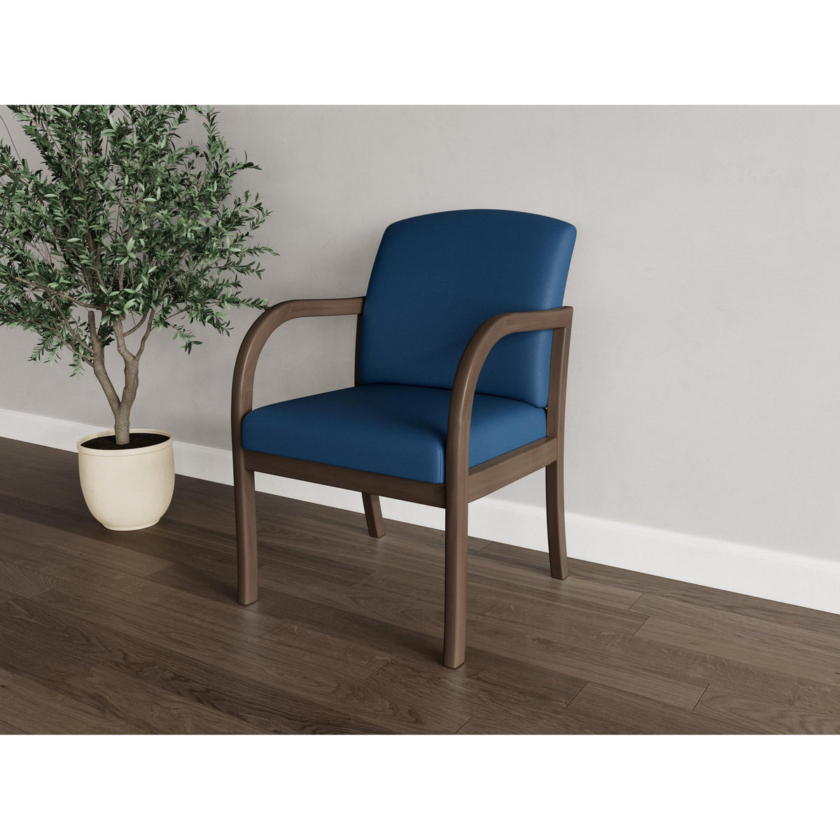 Weston Waiting Reception Guest Chair Wood Frame