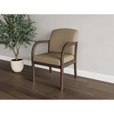 Weston Waiting Reception Guest Chair Wood Frame