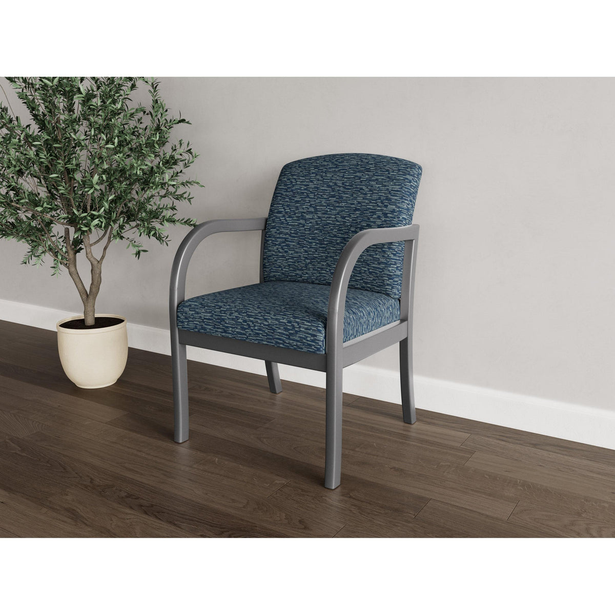 Weston Waiting Reception Guest Chair Wood Frame