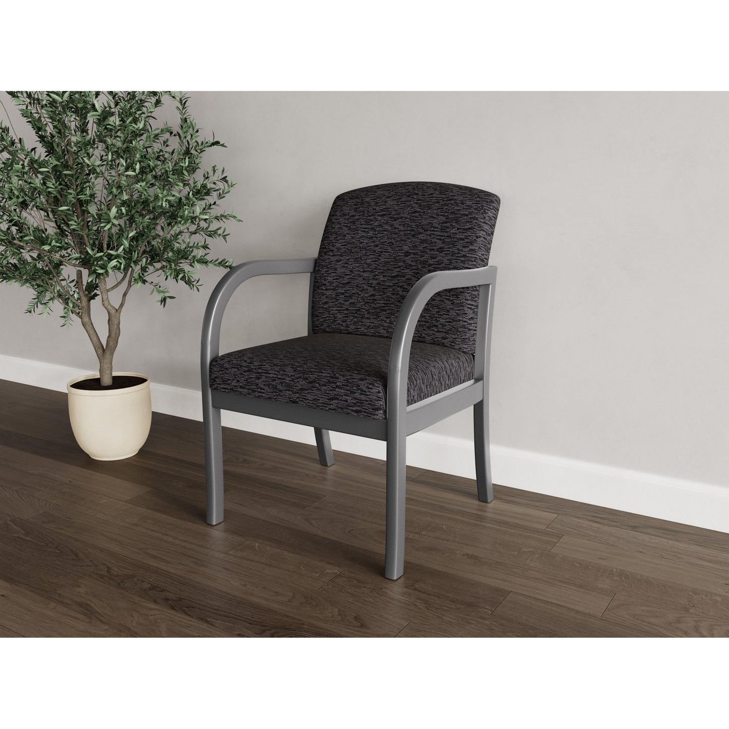 Weston Waiting Reception Guest Chair Wood Frame