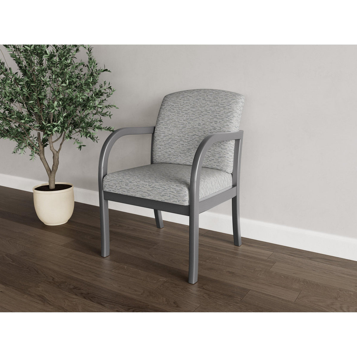 Weston Waiting Reception Guest Chair Wood Frame