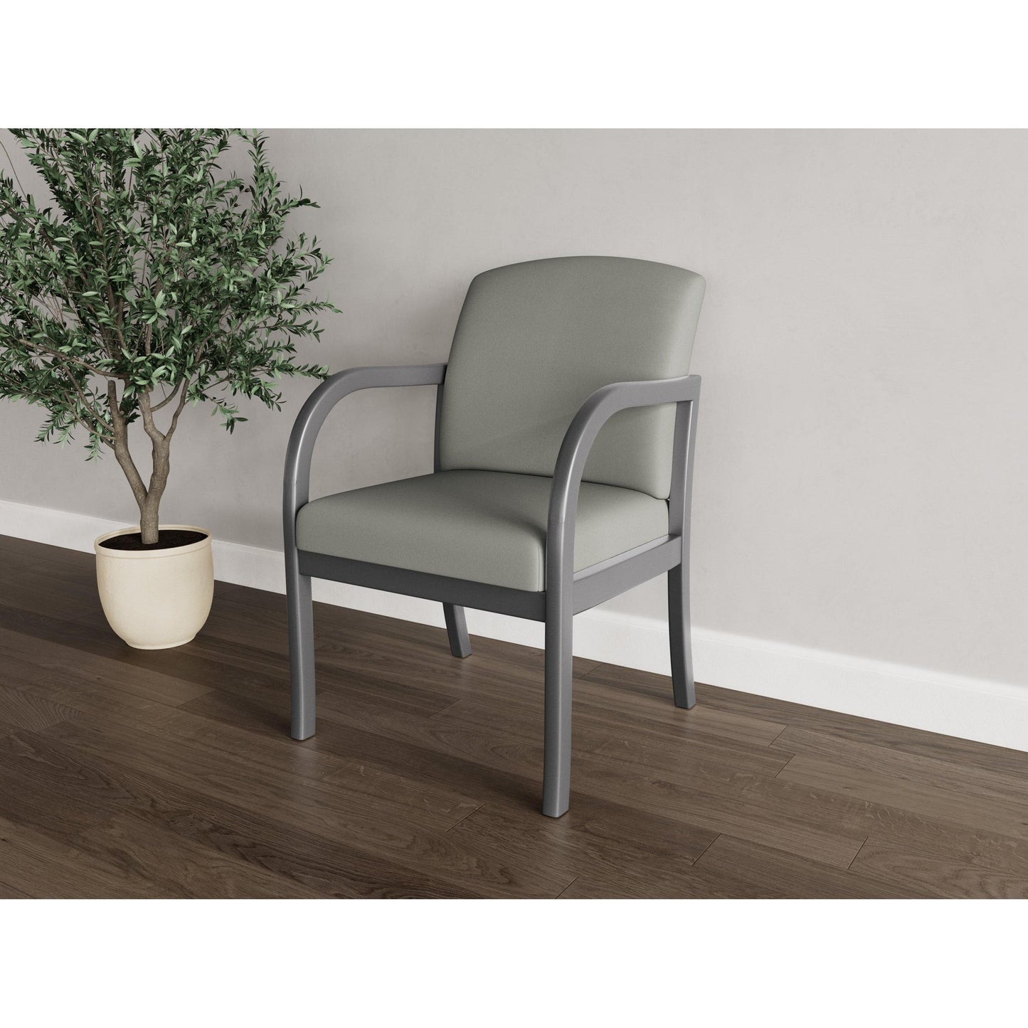 Weston Waiting Reception Guest Chair Wood Frame