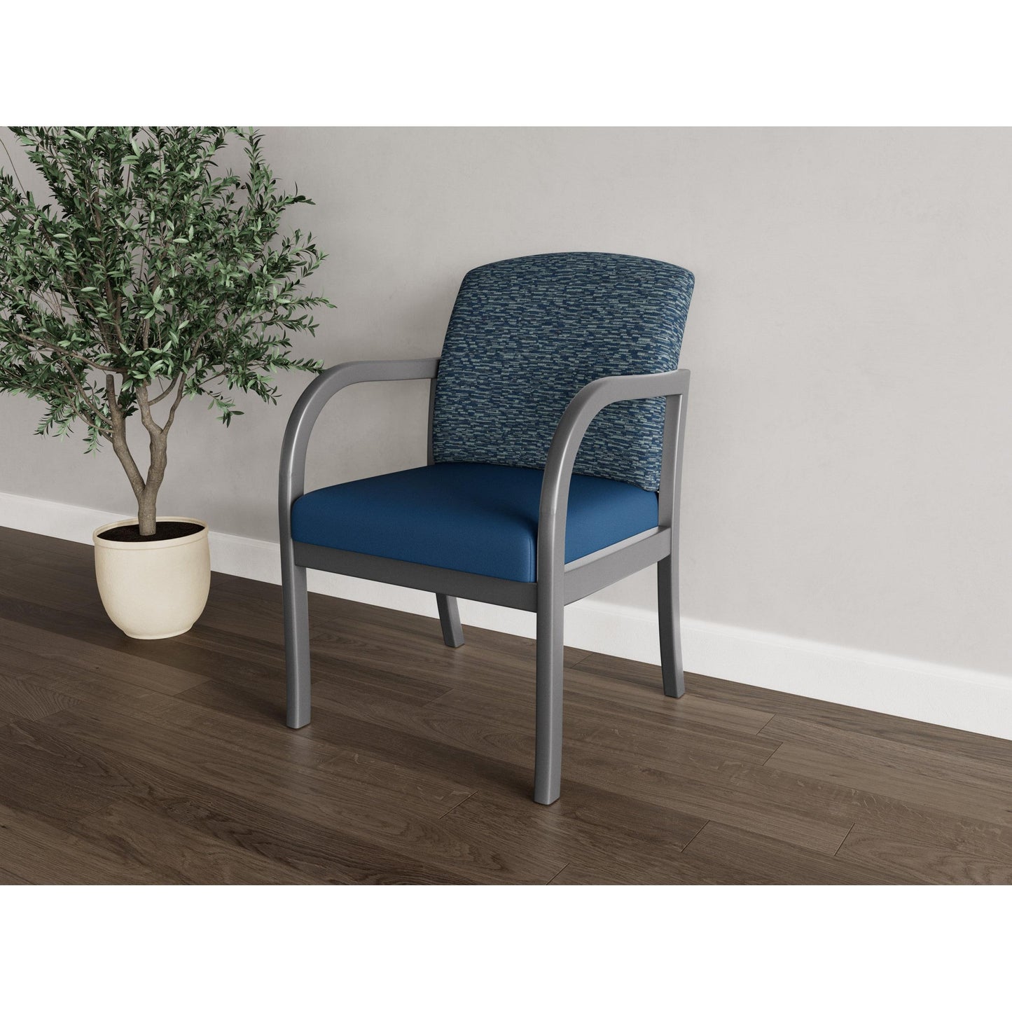 Weston Waiting Reception Guest Chair Wood Frame