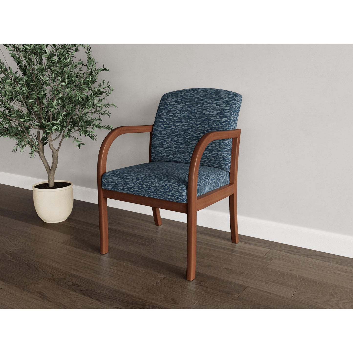 Weston Waiting Reception Guest Chair Wood Frame