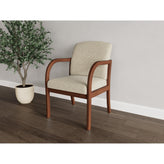 Weston Waiting Reception Guest Chair Wood Frame