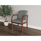 Weston Waiting Reception Guest Chair Wood Frame