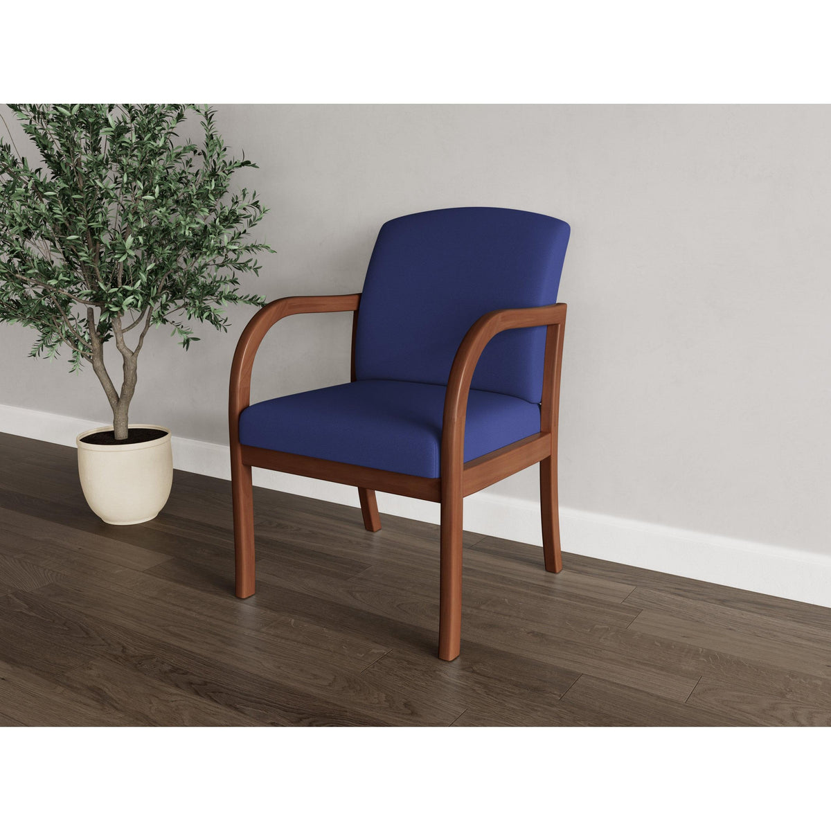 Weston Waiting Reception Guest Chair Wood Frame