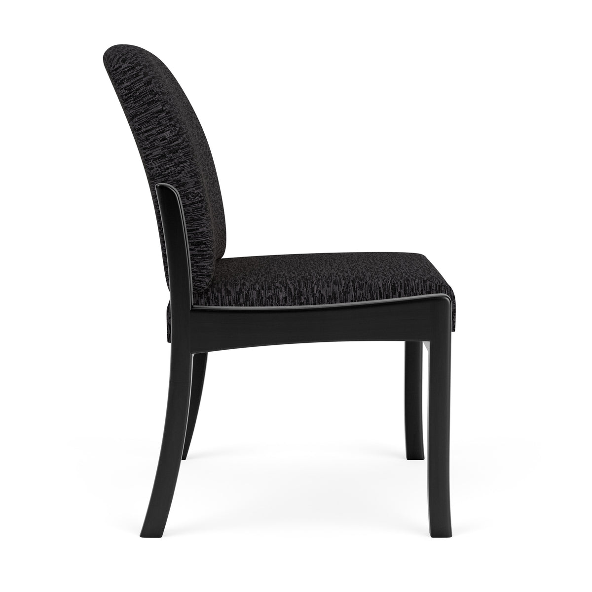 Weston Waiting Reception Armless Guest Chair Wood Frame