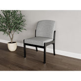 Weston Waiting Reception Armless Guest Chair Wood Frame