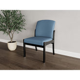Weston Waiting Reception Armless Guest Chair Wood Frame