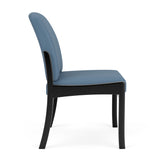 Weston Waiting Reception Armless Guest Chair Wood Frame