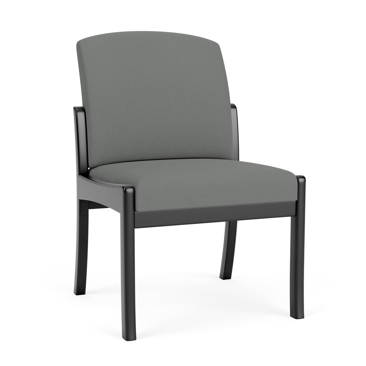 Weston Waiting Reception Armless Guest Chair Wood Frame