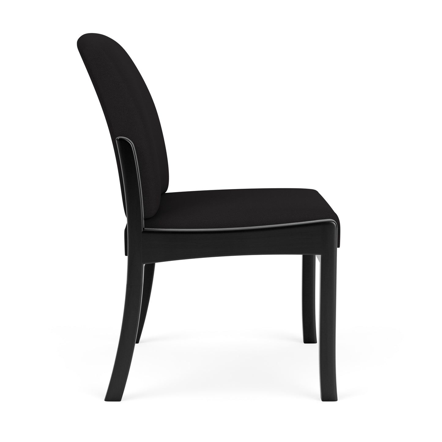 Weston Waiting Reception Armless Guest Chair Wood Frame
