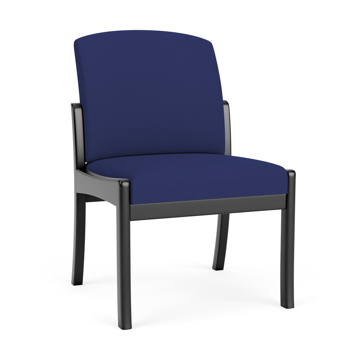 Weston Waiting Reception Armless Guest Chair Wood Frame
