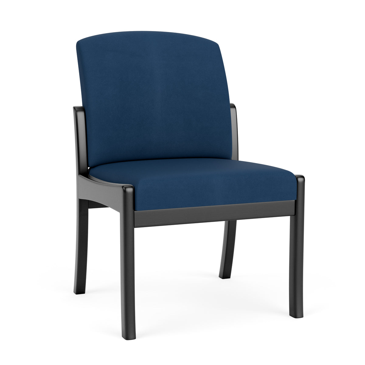 Weston Waiting Reception Armless Guest Chair Wood Frame