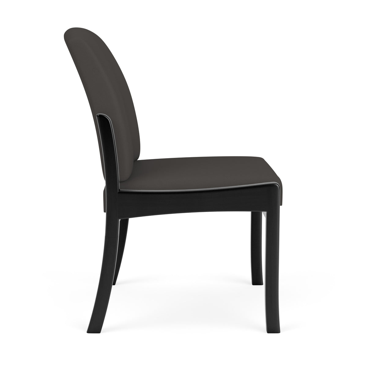 Weston Waiting Reception Armless Guest Chair Wood Frame