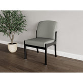 Weston Waiting Reception Armless Guest Chair Wood Frame