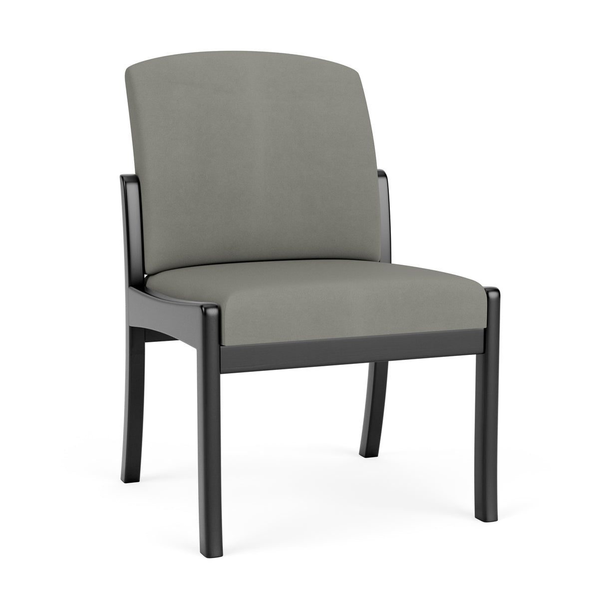 Weston Waiting Reception Armless Guest Chair Wood Frame