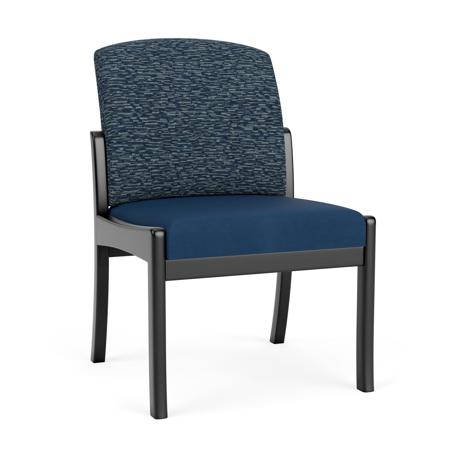 Weston Waiting Reception Armless Guest Chair Wood Frame